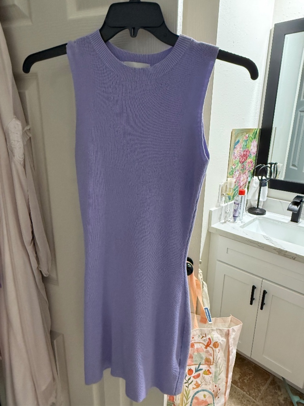 Lavender mini dress